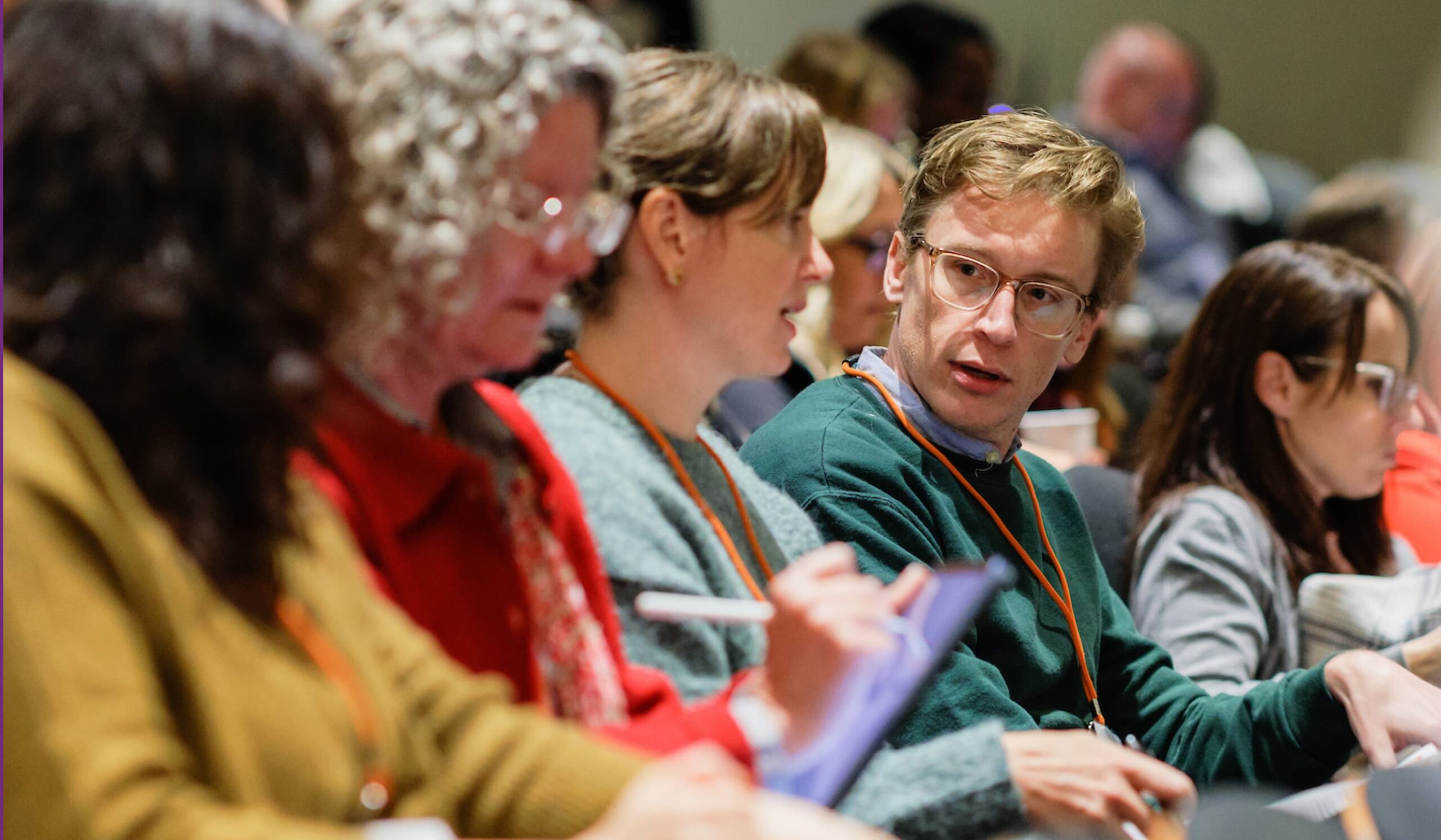 People in the audience at an HLC Academies event