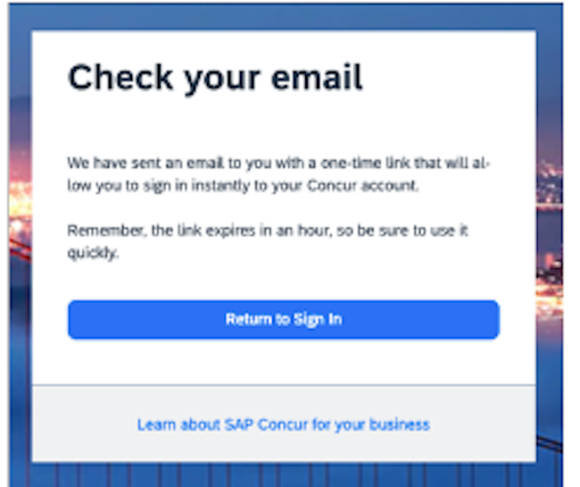 concur email